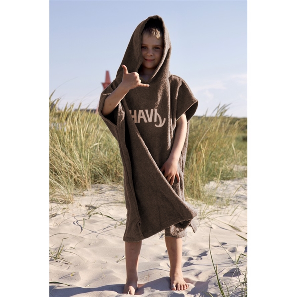 Havs Kids Poncho Towel - Dusty Brown